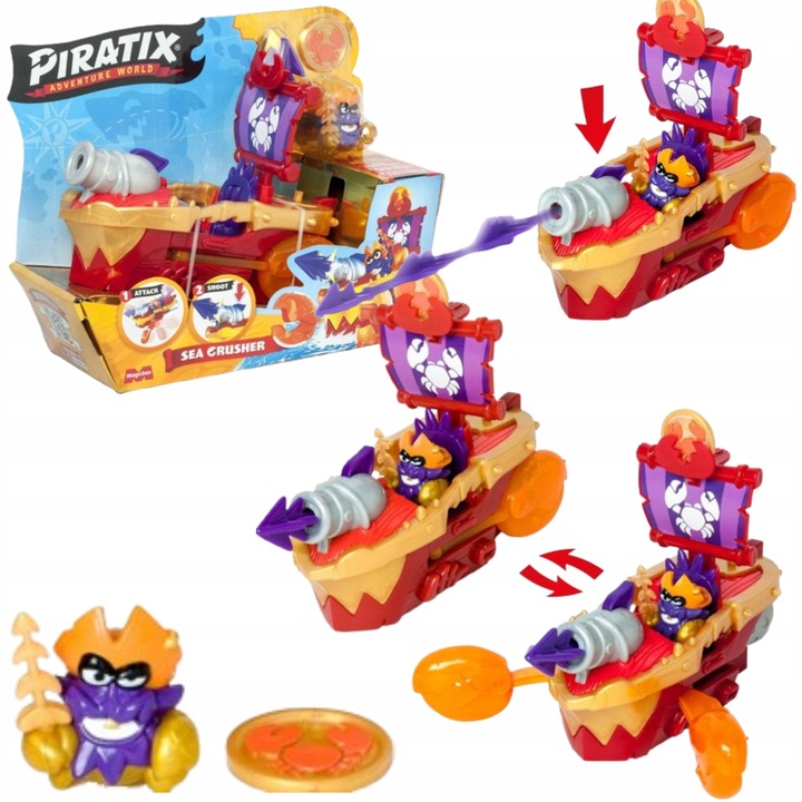 MAGICBOX - PIRATIX - SERIA GOLDEN TREASURE - STATEK SEA CRUSHER