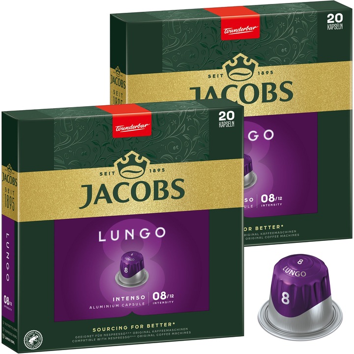 KAWA NESPRESSO JACOBS LUNGO INTENSO 40szt XXL-PACK