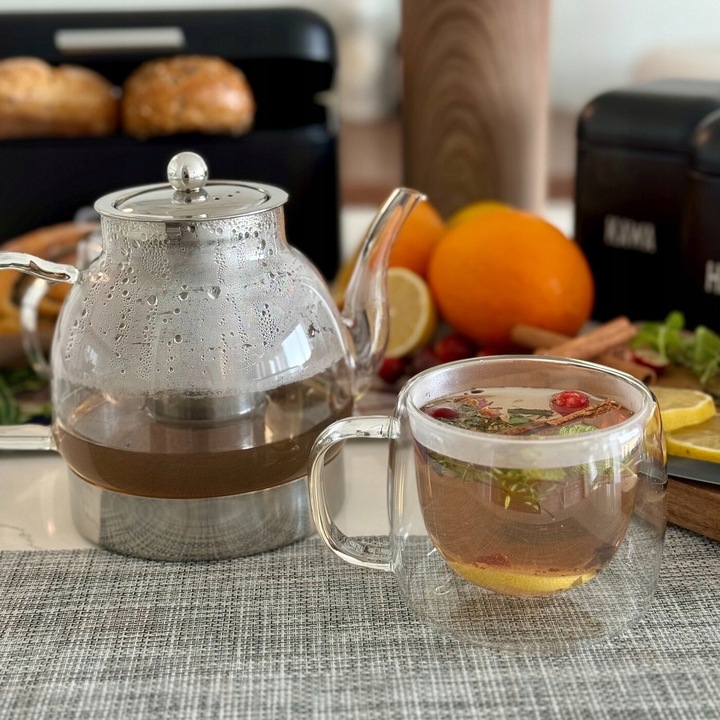 Duże SZKLANKI TERMICZNE do kawy 350ml komplet szklanek 2 szt. Sublime Mona