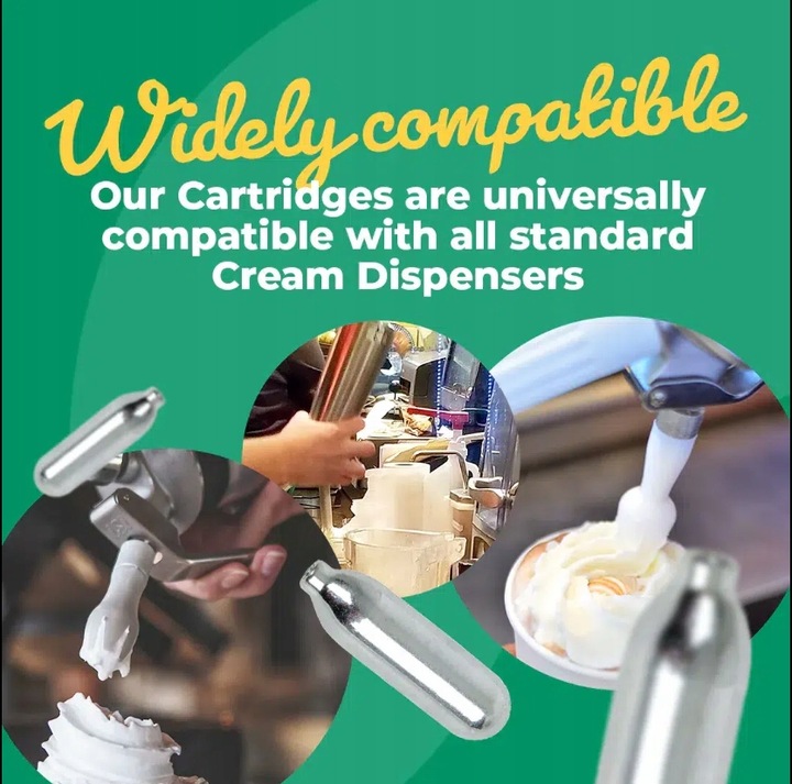 Naboje do syfonu do bitej śmietany N2O nitro podtlenek azotu QUICK WHIP 24x