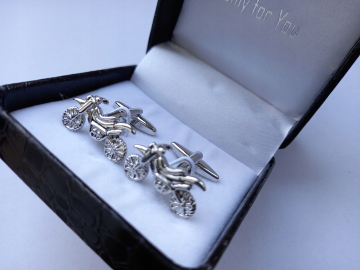 Spinki do mankiet koszuli Motor Motocykl Cross