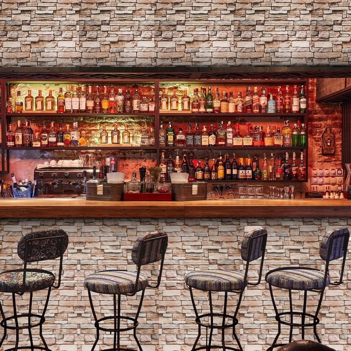 10x Samoprzylepne Panele Ścienne Tapeta z Cegły Panel Ścienny 3D 77 x 70cm