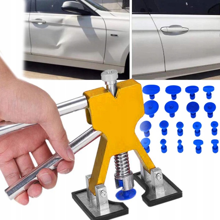 ZESTAW PDR PULLER DO USUWANIA WYCIĄGANIA WGNIECEŃ WGNIOTEK KAROSERII HIT !