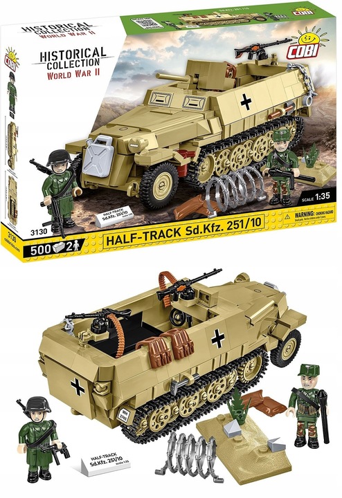Klocki COBI 3130 transporter opancerzony Half-Track Sd.Kfz. 251/10