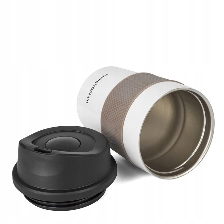 KUBEK TERMICZNY do KAWY Herbaty na WYNOS Biały Konighoffer Elliot 330 ml