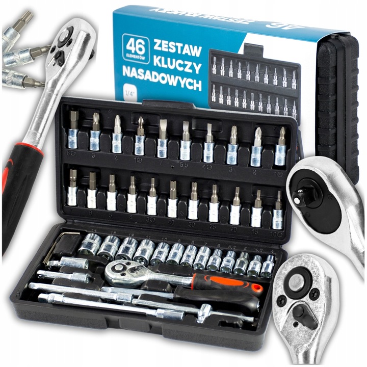 ZESTAW NARZĘDZI KLUCZY NASADOWYCH PREZENT UPOMINEK DLA MĘŻA NIEGO CHŁOPAKA