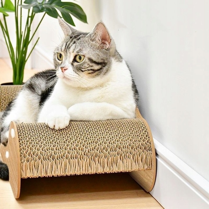 Drapak Dla Kota Sofa Łóżko Legowisko Karton Do Drapania Kanapa Kotka 60 cm