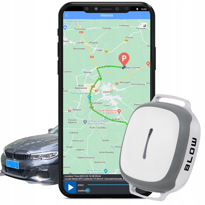 Lokalizator GPS GSM BL011 TRACKER PODSŁUCH osób zwierząt DZIECI APKA BLOW
