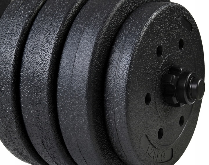 ZESTAW 4w1 HANTLE 2X20KG KETTLE UCHWYTY DO POMPEK