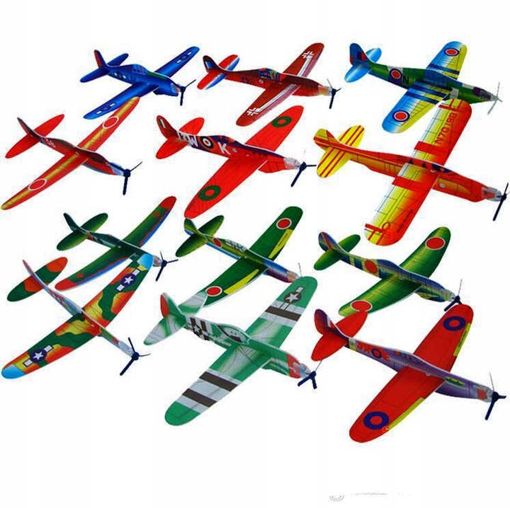 QBEST samoloty styropianowe zestaw 25 sztuk samolot styropianowy