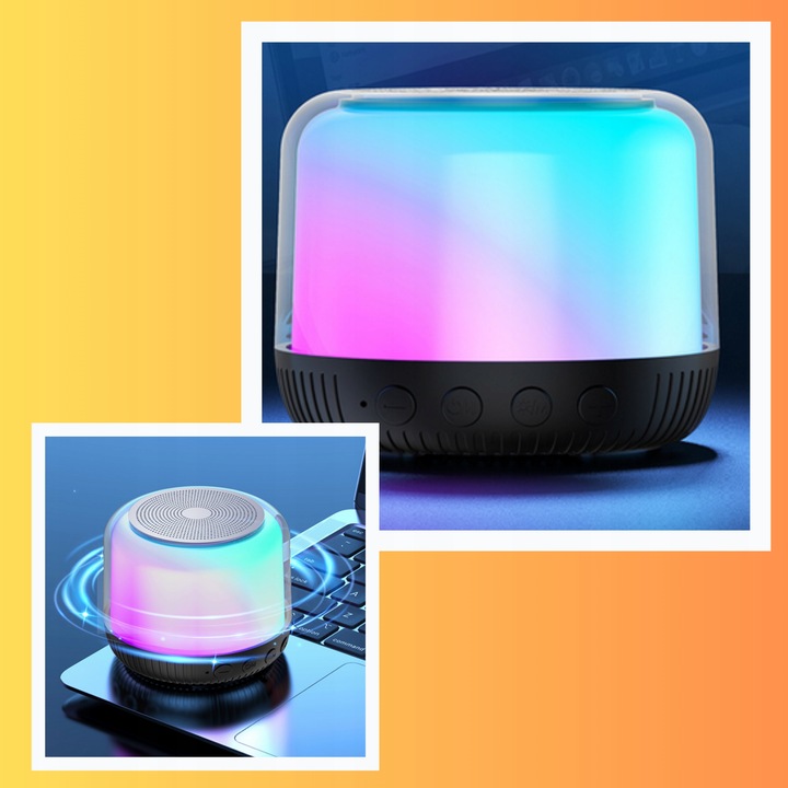 GŁOŚNIK PRZENOŚNY BEZPRZEWODOWY BLUETOOTH 5.1 RGB