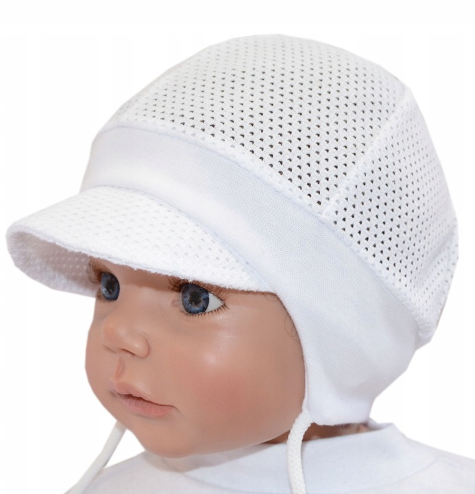 czapka letnia przewiewna ażurowa dziurkowana 1,5-5l 47-51cm