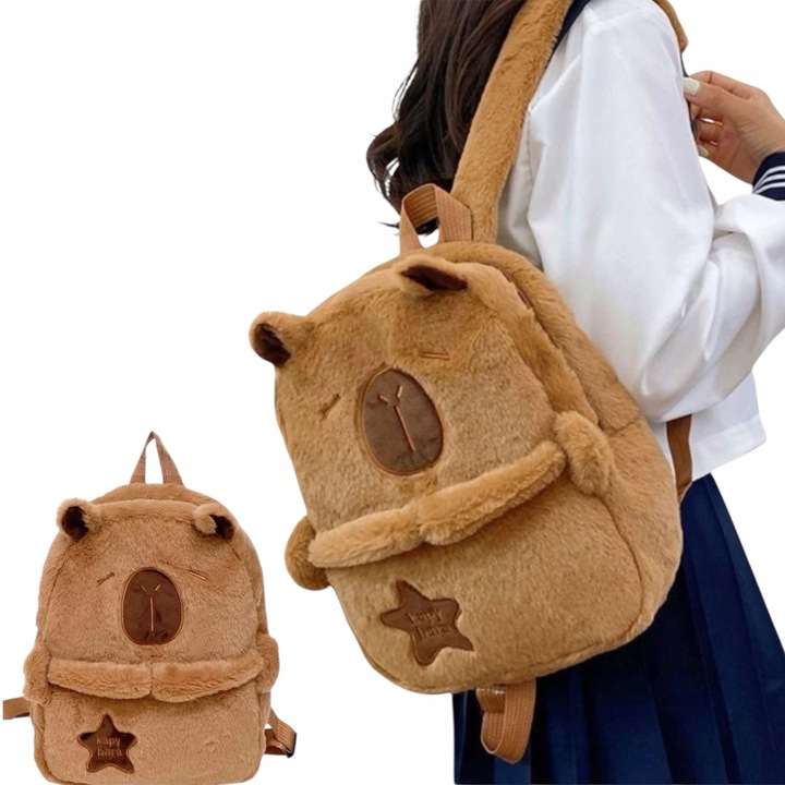 PLECAK PLUSZOWY KAPIBARA PLECACZEK DO PRZEDSZKOLA SZKOŁY DLA DZIECKA DZIECI