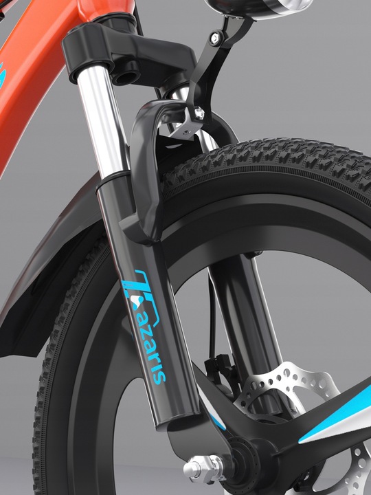 ROWER DZIECIĘCY ROWEREK 16 CALI TARCZE KOŁA BOCZNE AMORTYZATOR OSŁONA LED