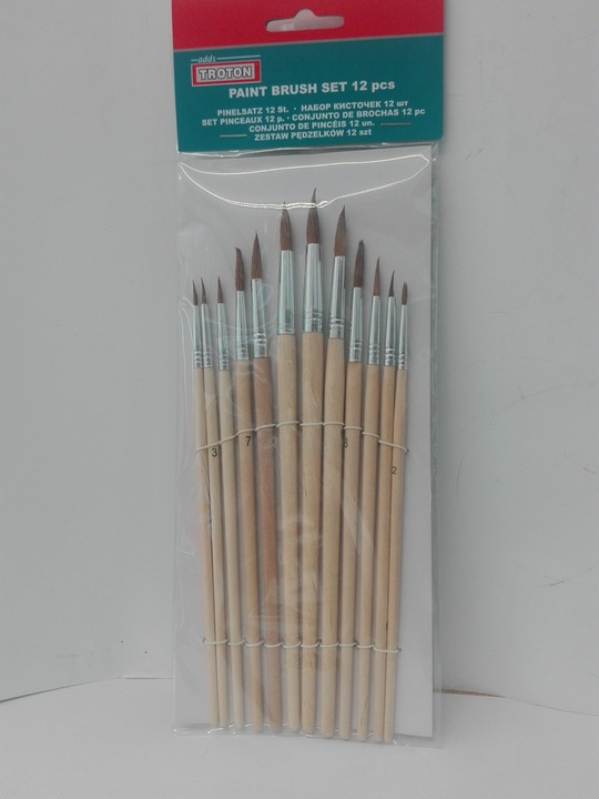 Pędzelki zaprawkowe 12 szt.