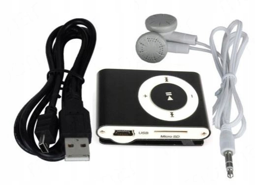 ODTWARZACZ MP3 CZYTNIK KART SD 32GB + SŁUCHAWKI