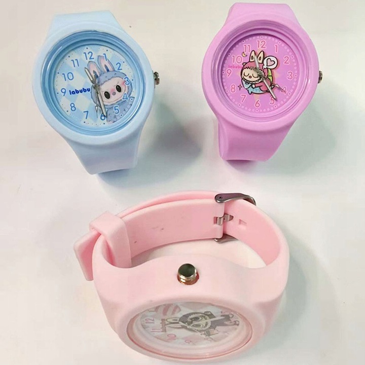 zegarek wskazówkowy dla dziewczynki dziecka LABUBU dziewczęcy SUPER modny