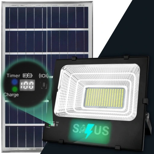 MOCNA LAMPA SOLARNA LED HALOGEN LATARNIA ULICZNA 1400W PILOT