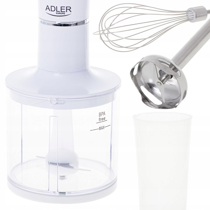 BLENDER RĘCZNY 3W1 KUBEK DO KOKTAJLI 800W AD4620