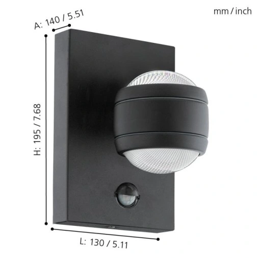 Eglo EGLO Zewnętrzny kinkiet 96021 SESIMBA 1