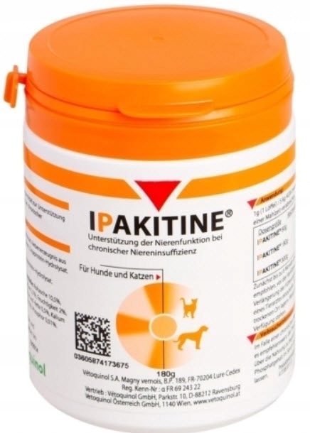IPAKITINE 180g Vetoquinol Psy Koty Wsparcie Nerek