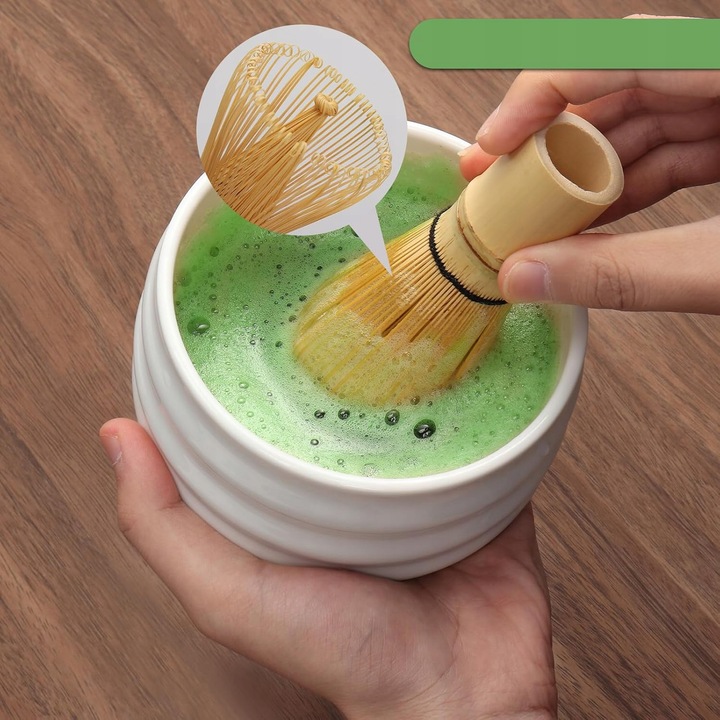 ZESTAW DO MATCHY, MATCHA TRZEPACZKA UCHWYT, MIOTŁĄ MATCHA MISKĄ DO MATCHY