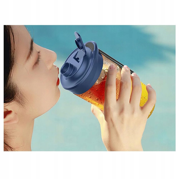 BLENDER KIELICHOWY PRZENOŚNY BEZPRZEWODOWY KEMPING 400ML 2 KUBKI