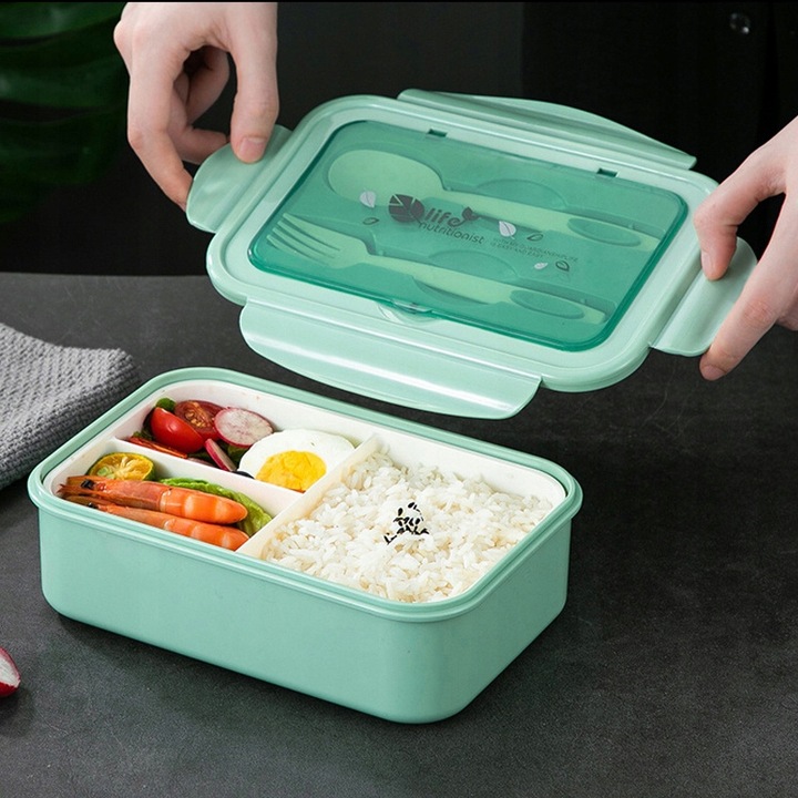 ŚNIADANIÓWKA LUNCHBOX POJEMNIK BOX BENTO 1400ML DZIECKA PUDEŁKO DO SZKOŁY