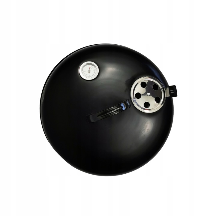 DOMOWA WĘDZARNIA GRILL WĘGLOWY Z TERMOMETREM 3 RUSZTY BBQ 1004