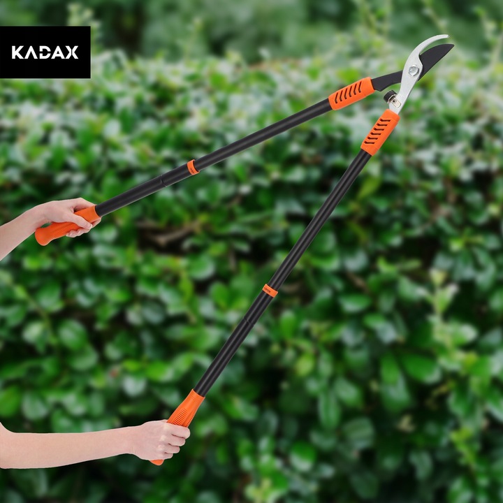 SEKATOR NOŻYCE OGRODOWY RĘCZNY DO GAŁĘZI KRZEWÓW TELESKOPOWY OSTRY SOLIDNY