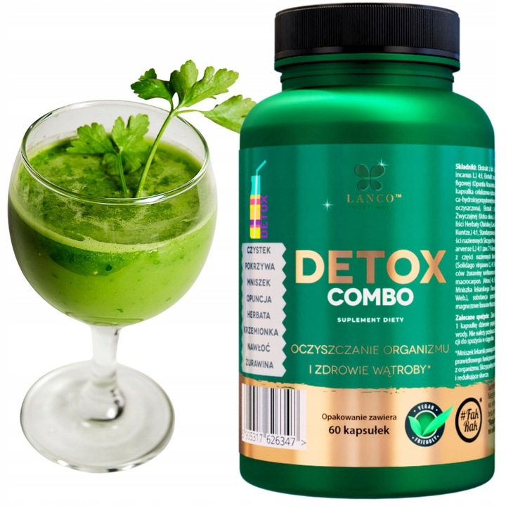 Lanco Nutritions Detox Combo 60 kapsułek wspomaga wątrobę