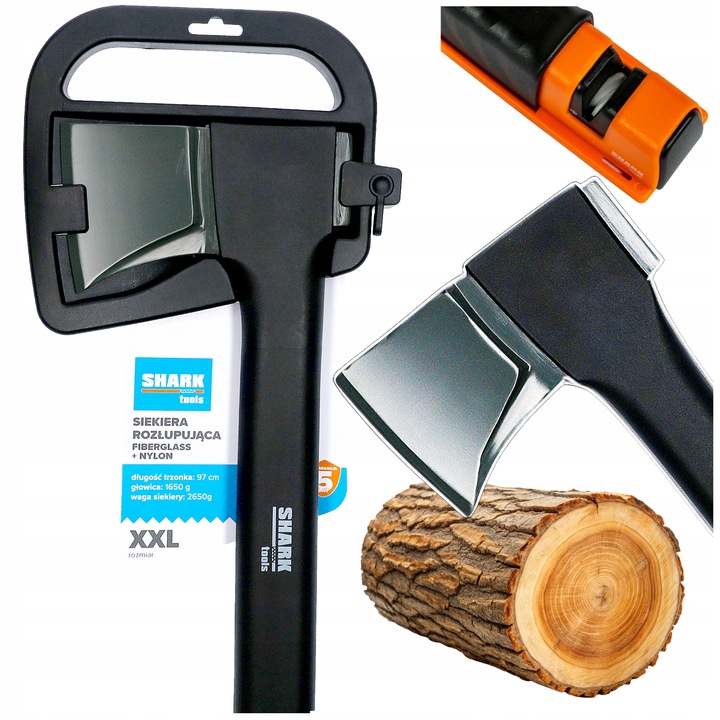 SIEKIERA rozłupująca do łupania do drewna ostrze XXL 97cm 2,65kg +OSTRZAŁKA