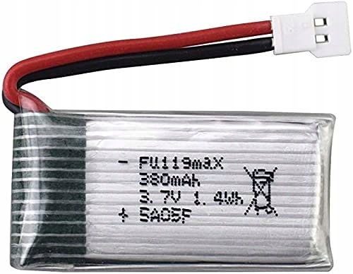 5szt akumulatorów 3.7v 380mAh H107C H107D hubsan