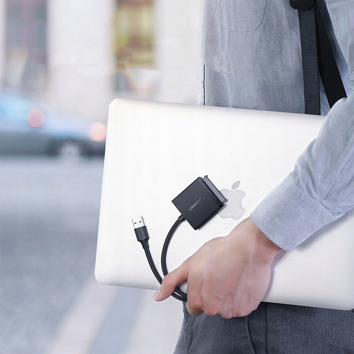 UGREEN ADAPTER PRZEJŚCIÓWKA Z USB 3.0 DO PODŁĄCZENIA DYSKU 2.5' / 3.5' SATA