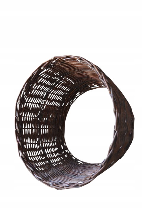 OSŁONA NA STOJAK POD CHIONKĘ WIKLINOWA FI 70 cm , KOSZ POD CHOINKĘ BRĄZOWY