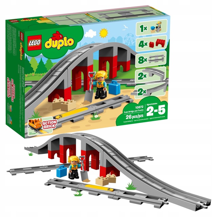 LEGO Duplo 10872 Tory kolejowe i wiadukt Prezent