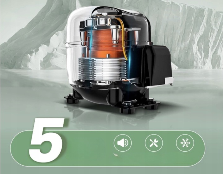 Przenośna lodówka z trybami MAX i ECO 17L AAOBOSI szara 60x33,4x32,4 cm