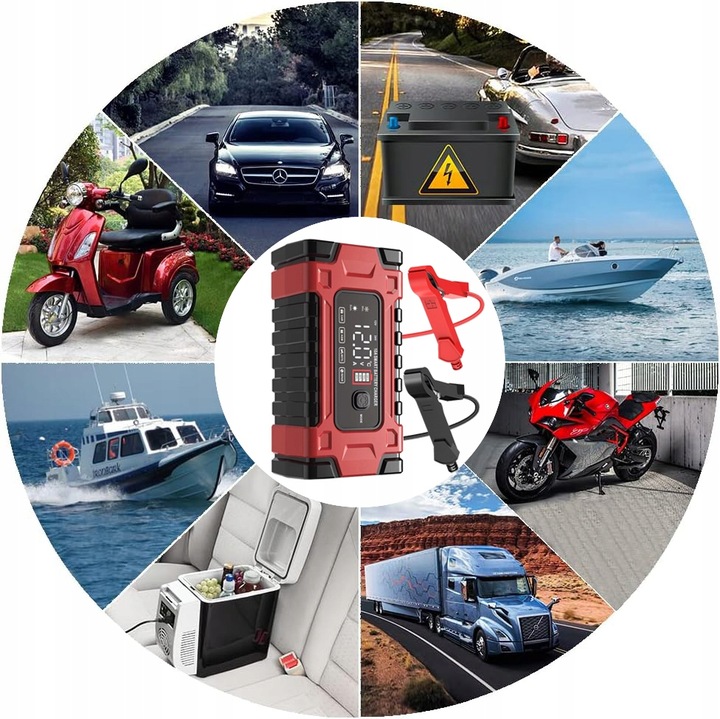AUTOMATYCZNY INTELIGENTNY PROSTOWNIK ŁADOWARKA DO AKUMULATORA 12V 24V 10A