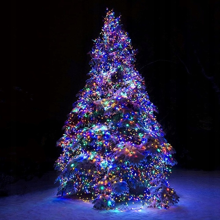 LAMPKI CHOINKOWE 1000LED ZEWNĘTRZNE 10M ŚWIATEŁKA KOLOROWE MULTI GĘSTE