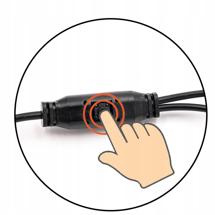 KAMERA COFANIA W RAMCE TABLICY REJESTRACYJNEJ 1280p AHD / NTSC FISHEYE 170°