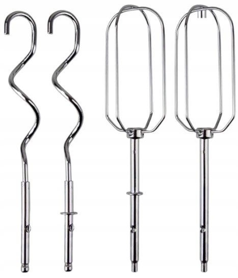 MIKSER RĘCZNY ROBOT KUCHENNY MOCNY 5 BIEGÓW 4 KOŃCÓWKI