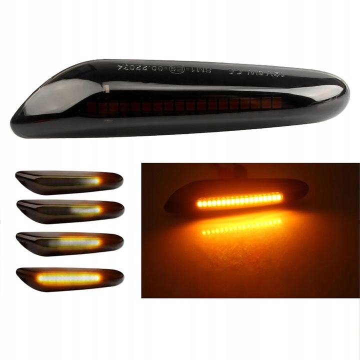 Dynamiczne Kierunkowskazy Boczne LED BMW E46 E60 E90 E87 Dymione Pływające