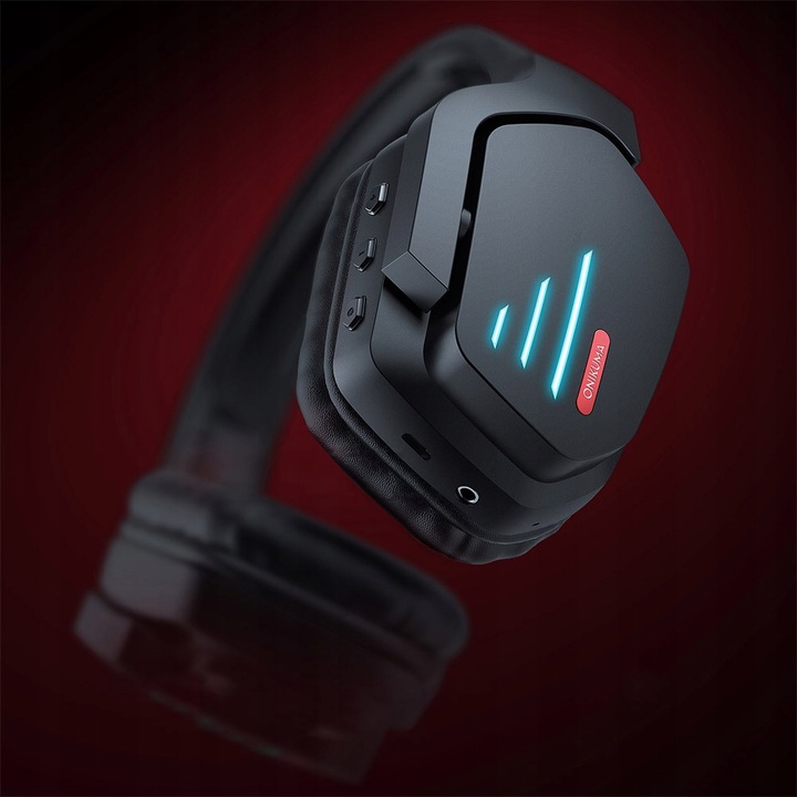 ONIKUMA B60 SŁUCHAWKI BEZPRZEWODOWE GAMINGOWE NAUSZNE MIKROFON BT 5.2 RGB