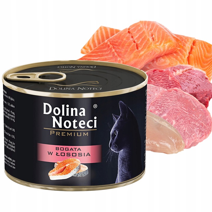 DOLINA NOTECI Premium Karma mokra dla kota Mix Smaków 12 x 185g bezzbożowa