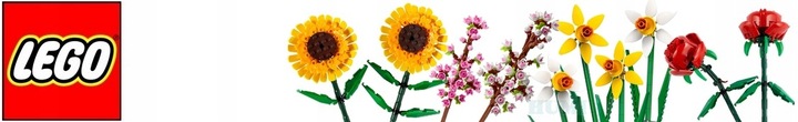 LEGO ICONS Kwiat Śliwy 10369 - Kwiaty dla Dziewczyny Klocki + Torba prezent