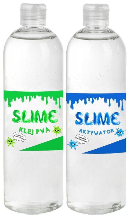 ZESTAW SLIME XXL 13w1 KLEJ PVA DO ROBIENIA GLUTÓW NA PREZENT