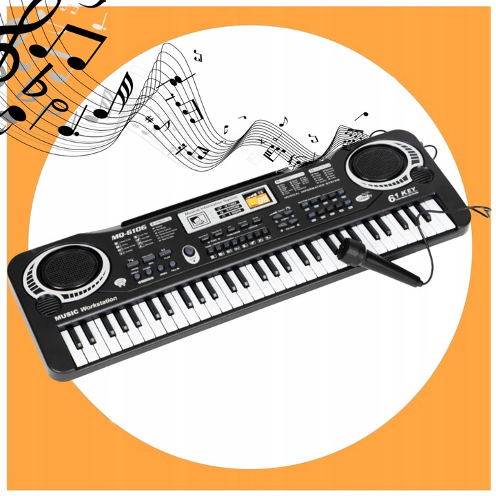 KEYBOARD PIANINKO ORGANY ORGANKI PIANINO ELEKTRONICZNE DLA DZIECI +MIKROFON