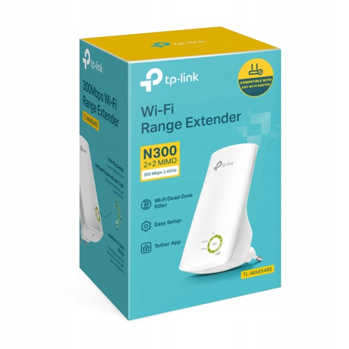 Mocny Wzmacniacz WiFI TP-Link TL-WA854RE 300Mb/s