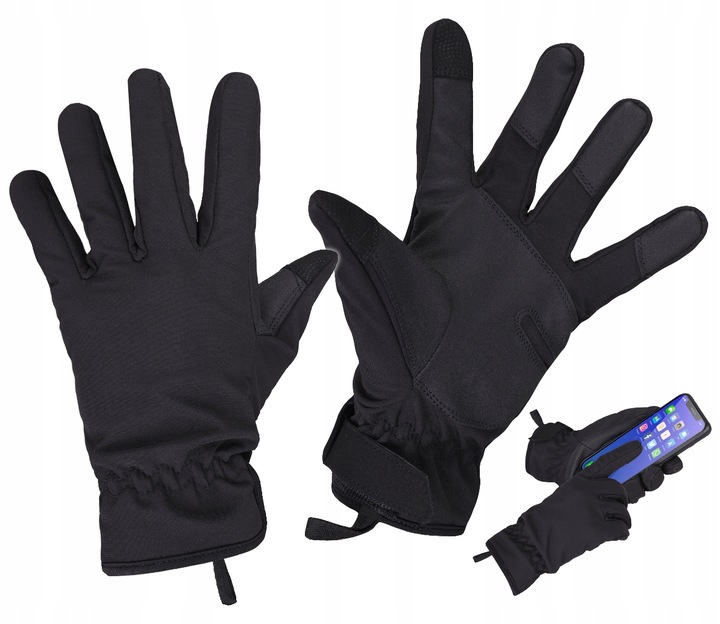 RĘKAWICE TAKTYCZNE SOFTSHELL DOMINATOR CZARNE XS