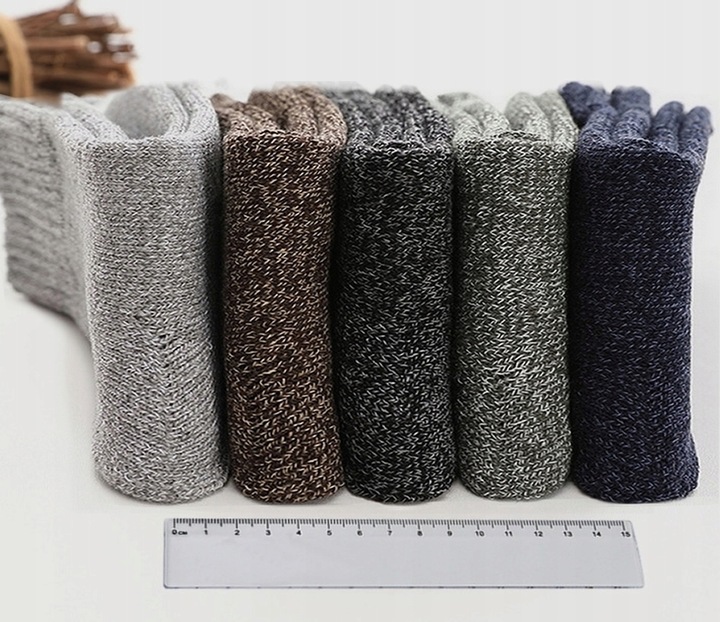 3x ULTRA CIEPŁE SKARPETKI MĘSKIE SKARPETY WEŁNIANE GRUBE Z WEŁNY 40-43